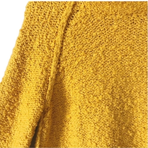 MOTH by Anthropologie Knit Sweater w/ Mock Neck in Golden Rod Size Medium - Picture 6 of 8